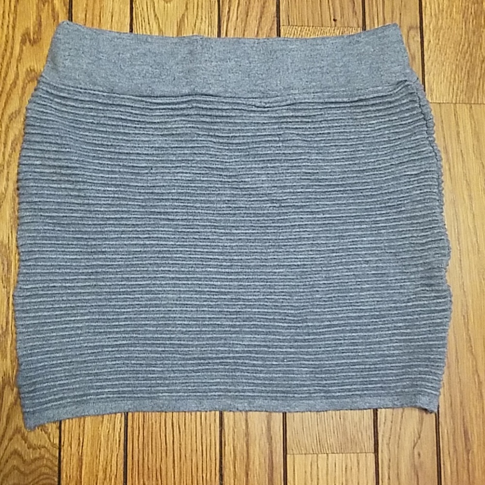 High waisted mini skirt